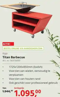 HANOS Titan Barbecue aanbieding