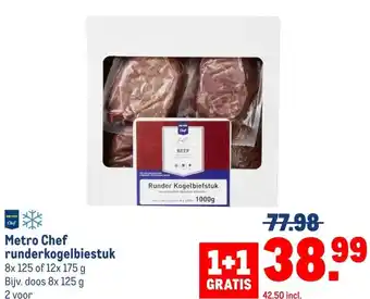 Makro Metro Chef runderkogelbiestuk aanbieding