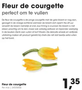 HANOS Fleur de courgette aanbieding