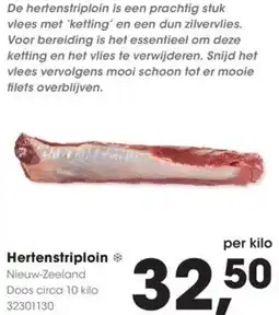 HANOS Hertenstriploin aanbieding