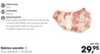 HANOS Ibérico secreto aanbieding