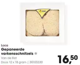 HANOS Loca Gepaneerde varkensschnitzels aanbieding