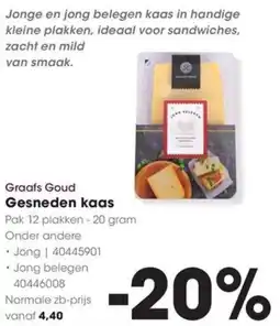 HANOS Graafs Goud Gesneden kaas aanbieding