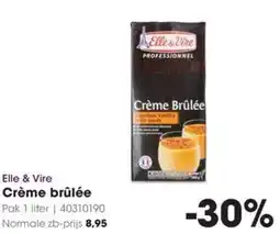 HANOS Elle & Vire Crème brûlée aanbieding