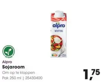 HANOS Alpro Sojaroom aanbieding