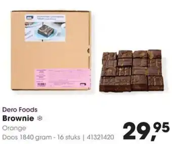 HANOS Dero Foods Brownie aanbieding