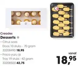 HANOS Creades Desserts aanbieding