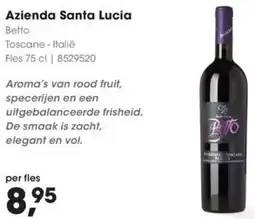 HANOS Azienda Santa Lucia aanbieding