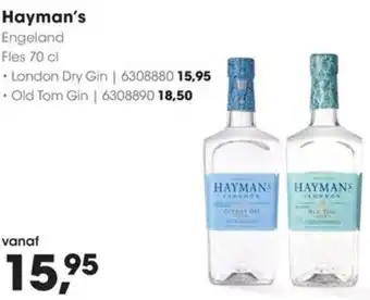HANOS Hayman's aanbieding