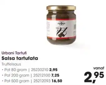 HANOS Urbani Tartufi Salsa tartufata aanbieding