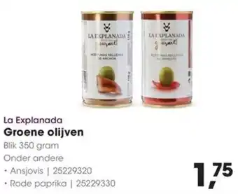 HANOS La Explanada Groene olijven aanbieding