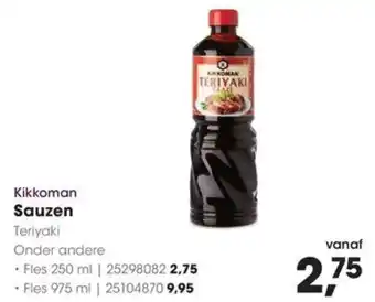 HANOS Kikkoman Sauzen Teriyaki aanbieding
