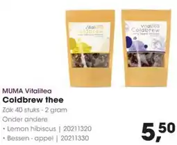 HANOS MUMA Vitalitea Coldbrew thee aanbieding