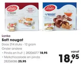 HANOS Lonka Soft nougat aanbieding