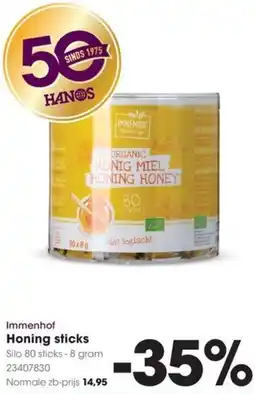 HANOS Immenhof Honing sticks aanbieding