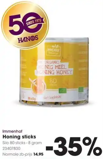 HANOS Immenhof Honing sticks aanbieding
