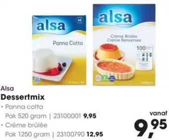 HANOS Alsa Dessertmix aanbieding