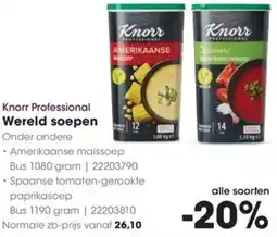 HANOS Knorr Professional Wereld soepen aanbieding