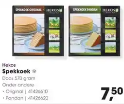 HANOS Hekos Spekkoek aanbieding