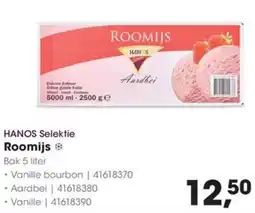 HANOS HANOS Selektie Roomijs aanbieding