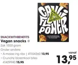 HANOS SNACKWITHBENEFITS Vegan snacks aanbieding
