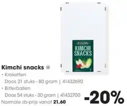 HANOS Kimchi snacks aanbieding