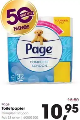 HANOS Page Toiletpapier aanbieding
