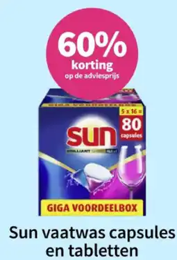 Plein.nl Sun vaatwas capsules en tabletten aanbieding