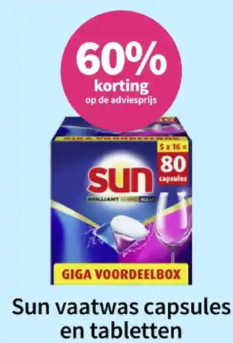 Plein.nl Sun vaatwas capsules en tabletten aanbieding