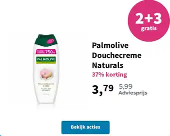 Plein.nl Palmolive Douchecreme Naturals aanbieding