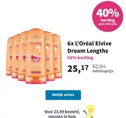 Plein.nl 6x L'Oréal Elvive Dream Lengths aanbieding