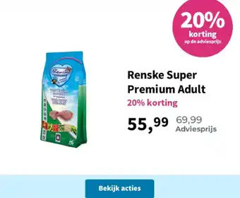 Plein.nl Renske Super Premium Adult aanbieding