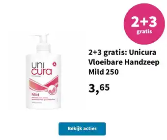Plein.nl Unicura Vloeibare Handzeep Mild 250 aanbieding