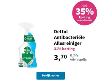 Plein.nl Dettol Antibacteriële Allesreiniger aanbieding