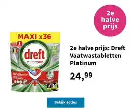 Plein.nl Dreft Vaatwastabletten Platinum aanbieding