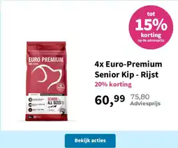 Plein.nl 4x Euro-Premium Senior Kip - Rijst aanbieding