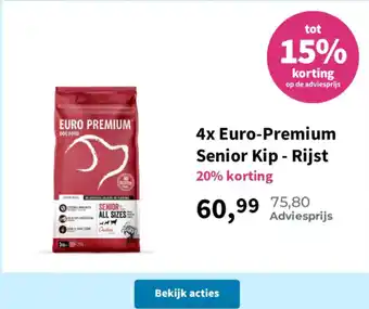 Plein.nl 4x Euro-Premium Senior Kip - Rijst aanbieding