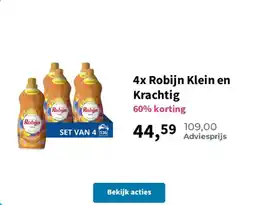 Plein.nl 4x Robijn Klein en Krachtig aanbieding