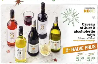 Coop Caveau of Just 0 alcoholvrije wijn 750ml aanbieding