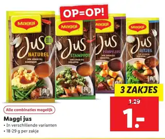 Lidl Maggi Jus 3*18-29g aanbieding