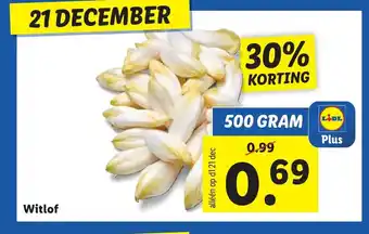 Lidl Witlof 500g aanbieding