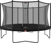 Bol.com BERG Favorit Trampoline Regular 380 cm Zwart + Safety Net Comfort aanbieding