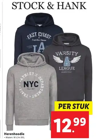 Lidl Herenhoodie M-XXL aanbieding