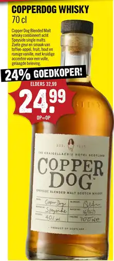Dirck 3 Copperdog whisky aanbieding