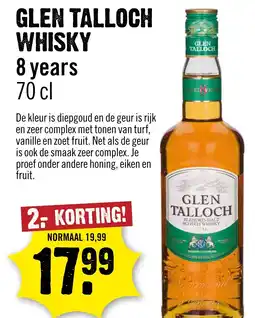 Dirck 3 Glen talloch whisky aanbieding