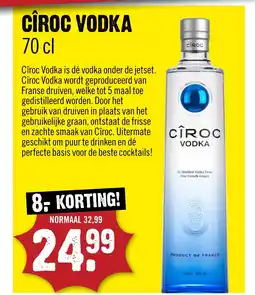 Dirck 3 CÎROC VODKA aanbieding