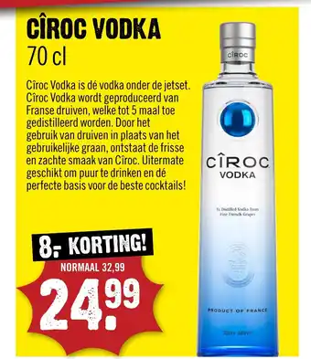 Dirck 3 CÎROC VODKA aanbieding