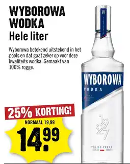 Dirck 3 Wyborowa wodka aanbieding