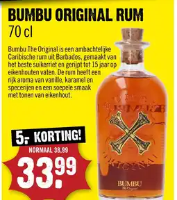 Dirck 3 Bumbu original rum aanbieding