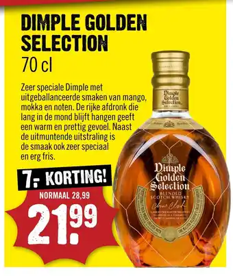 Dirck 3 Dimple golden selection aanbieding